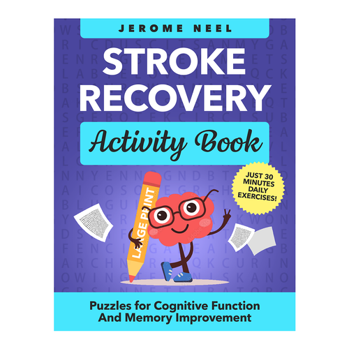 Stroke recovery activity book: Puzzles for cognitive function and memory improvement デザイン by AleMiglio