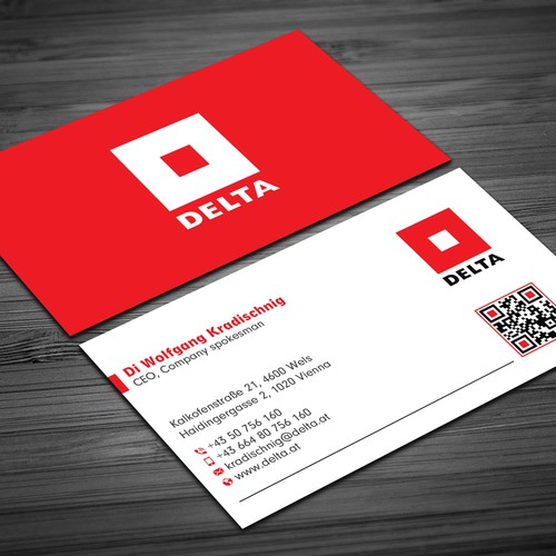 Design DELTA Business Card Relaunch por prosenjit_P