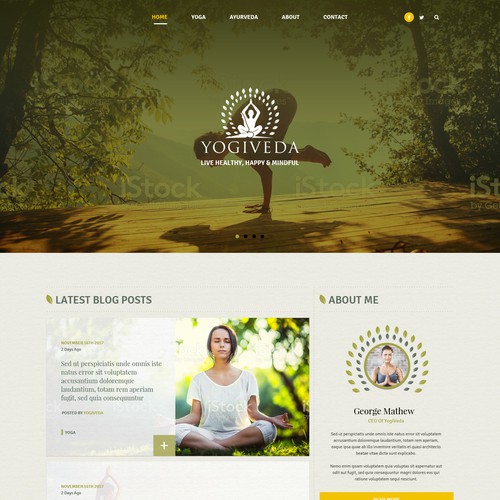 Web page design contest entry by Asish.B