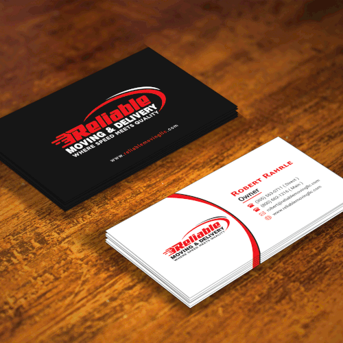 Business Card Design for Moving Company Diseño de Allin1 design