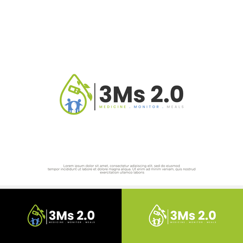 Logo for National Type 1 Diabetes Behavioral Health Research Study “3Ms 2.0” Design by AjiCahyaF