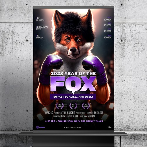 Life360 2023 Year of the Fox Poster Design by roppix