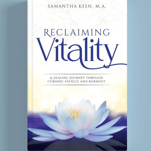 Cover for a spiritual healing book that helps combat fatigue and burnout Design by Creative_Crafter