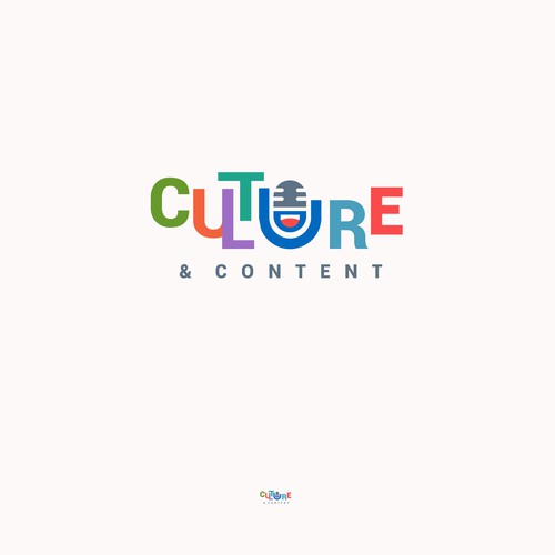 Podcast Logo for a Fun Business Podcast Intersecting Company Culture & Marketing Design by Owlman Creatives