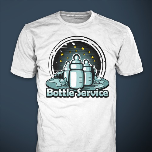 Multiple designs needed "bottle service" baby tee. デザイン by ＨＡＲＤＥＲＳ