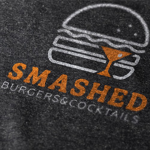 Modern and trendy but unique logo to showcase BURGER and BAR restaurant Design by MATAMA