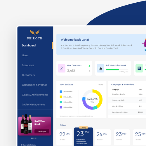 Design a user-centric Dashboard for Sales Reps Design by Mos Damerad