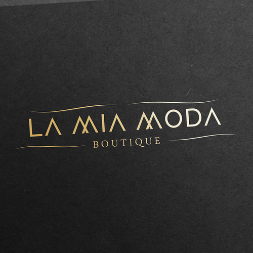 Logo design for la mia moda boutique Logo design contest 99designs