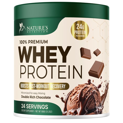 Tasty Whey Protein Chocolate Design Needed for Nature's Nutrition Design réalisé par UnderTheSea™