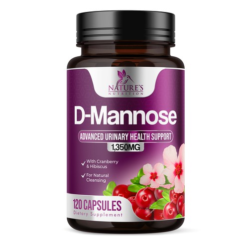 Design Colorful D-Mannose Design Needed for Nature's Nutrition por UnderTheSea™