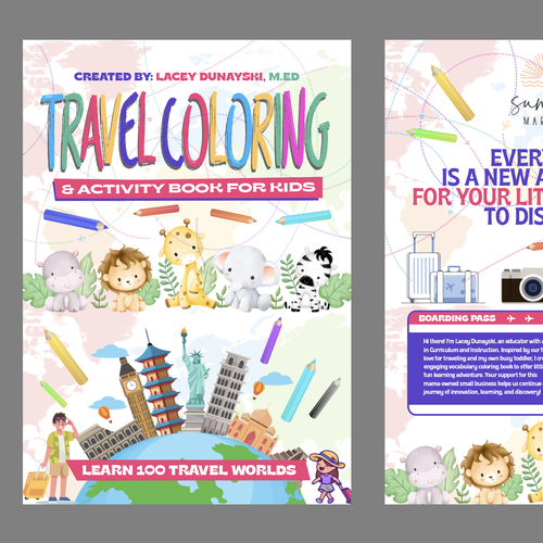Design title and subtitle for coloring book Design by rulasic