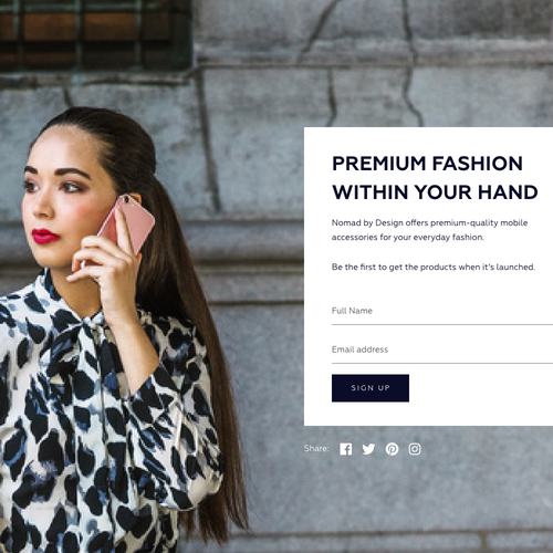 Landing page design contest entry by daviedR