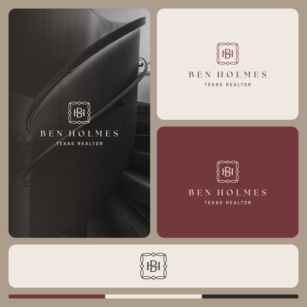 Elegant logo design concept for realtor