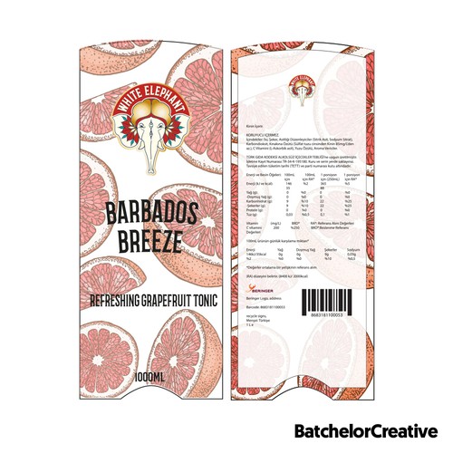 White Elephant Tonic Design by BatchelorCreative