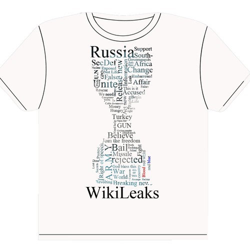 New t-shirt design(s) wanted for WikiLeaks Réalisé par Mash33