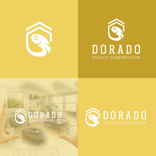 A logo that stands out from your typical roof outline used in most construction logos. Design by IvanaEV