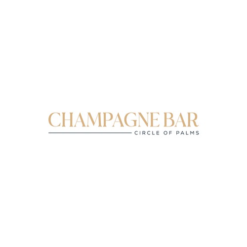 Luxury and modern Champagne Bar logo Design by subahman