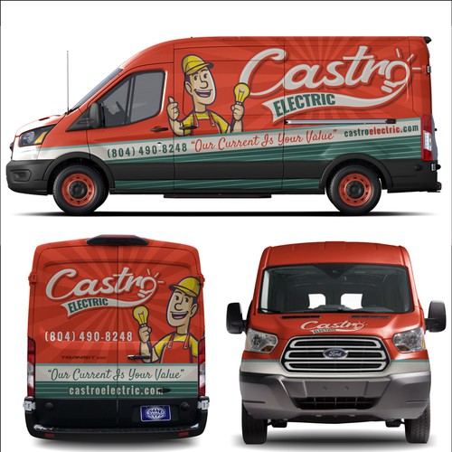 Van wrap For Electrical business! | Guaranteed | Quick Choice Making | Few revisions Design by dnite