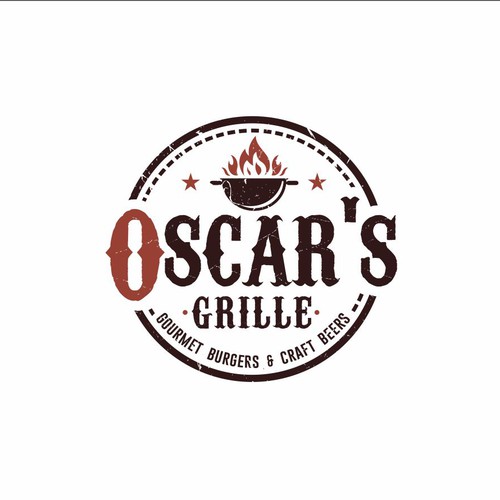 Industrial rustic logo for a restaurant Design by MP_ graphic designer