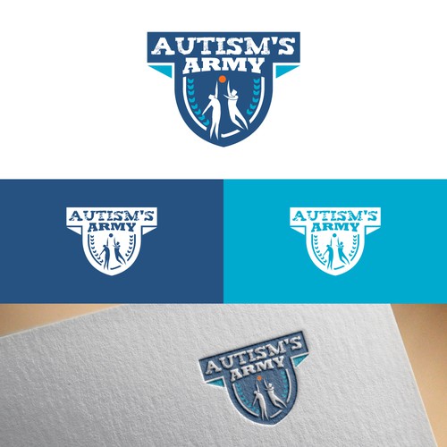 Basketball Logo for Team 'Autism's Army' - Your Winning Logo Featured on Major Sports Network Design by Web Hub Solution
