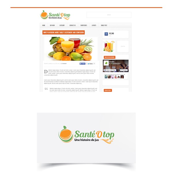 Design by touchdesigner titled "Santé o top"