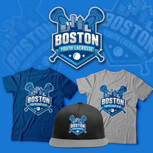 Boston Youth Lacrosse Team Needs A Logo w/ Boston SkylineShadow