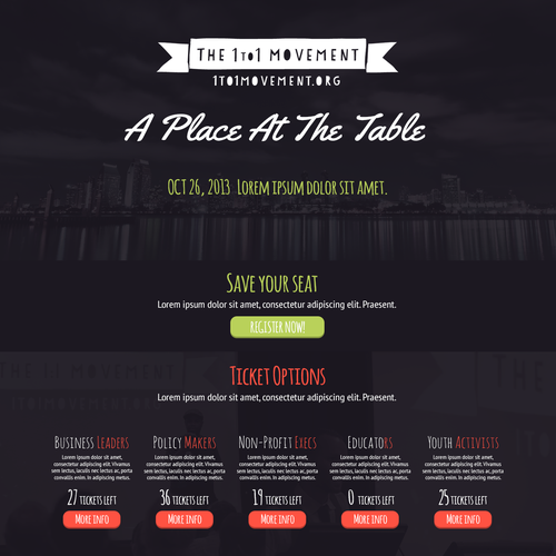 Create an event registration for a youth-based conference Design von IX Pixels