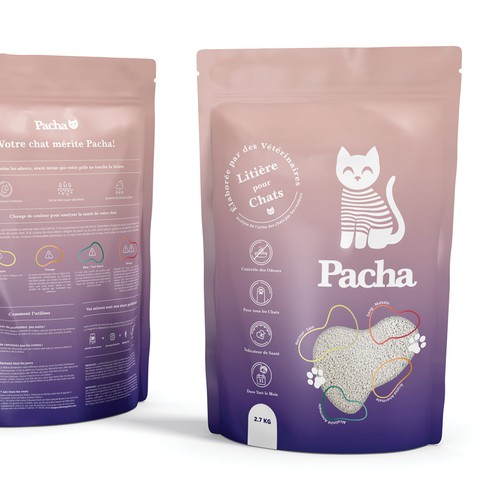 Cat Litter startup Minimalistic packaging - Contest Design by Inmyde