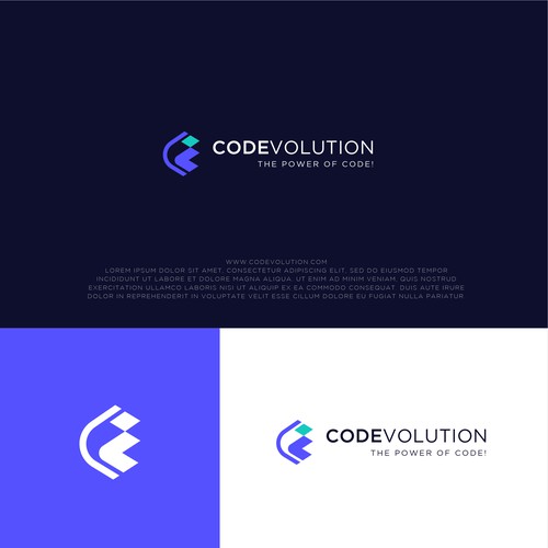 Logo for Codevolution, a brand new coding company! Design by Gorafix_Sun