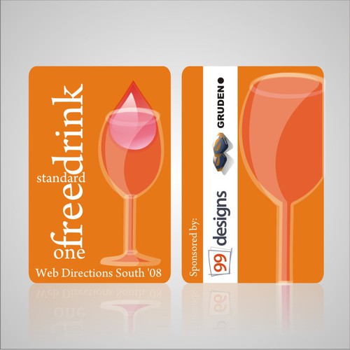 Design the Drink Cards for leading Web Conference! Design por attilakel