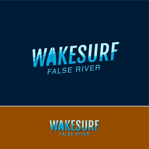 Edgy/sophisticated wake surf logo for a female/male group of wake surfers that embody a luxury life. Nothing predictable Design by Cheniwa