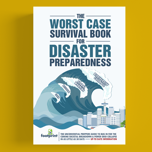 Sustainable Survival Book Cover | Extravagant Book Cover Design Design by Nat Pearl Designs