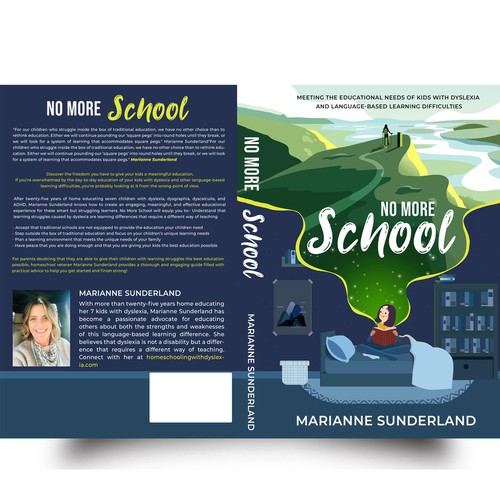 Book cover needed for book on outside the box education Design by Sann Hernane