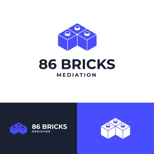 Lego-style bricks logo for Mediation and Coaching Business Design réalisé par Eustass