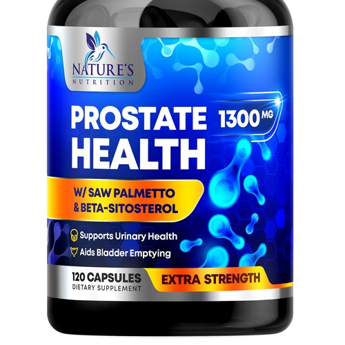 Nature's Nutrition needs a Men's Prostate Health product label Design by rembrandtjurin