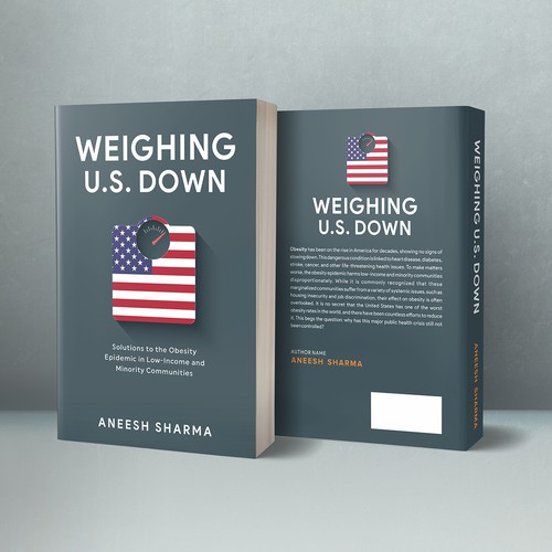 Book Cover: Non-fiction book on the obesity epidemic. Front, back, and spine - paperback & ebook. Ontwerp door kmohan