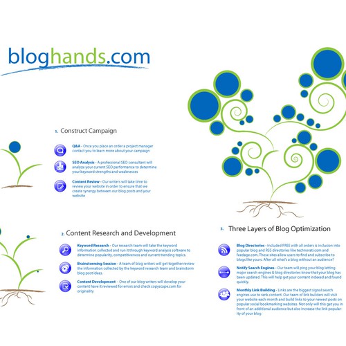 Create an Infographic of Blog Marketing Website Design by guymlech