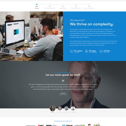 Software Development Company / Agency - Re-design Design by MetalDesigns