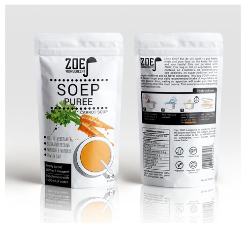 Modern / trendy soup packaging! Design by Shisiouk