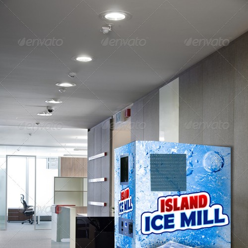Create a vinyl wrap for a ice vending machine Design by Worker218