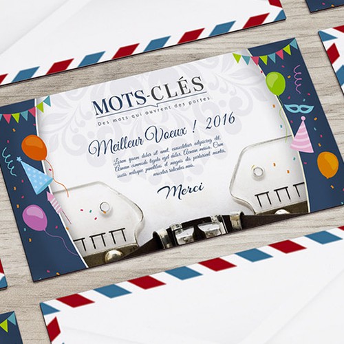 Tarjeta o invitación propuesta en el concurso por CHAKER LAHMADI