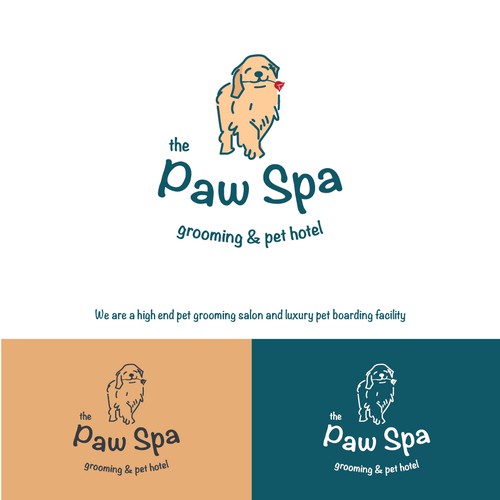 Classic, creative , professional…. The Paw spa , grooming and luxury pet hotel Design by Bimasaji