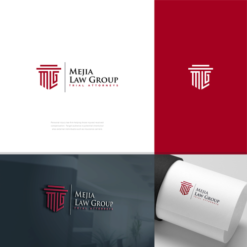 Modern, sleek law firm logo and branding Design by n a r e n d r a