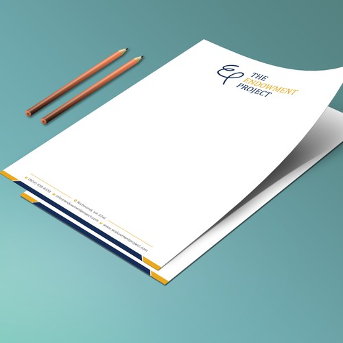 Clean, simple note design, The Endowment Project Design by prosenjit_P