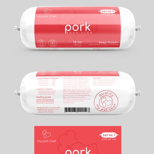 Premium Fresh Dog Food Design von Totoya