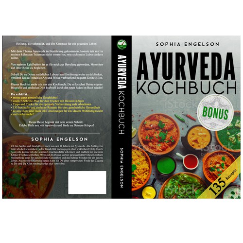 Book-Cover for Ayurveda Cookbook - Cover für Ayurveda Kochbuch Design by JervyDesign