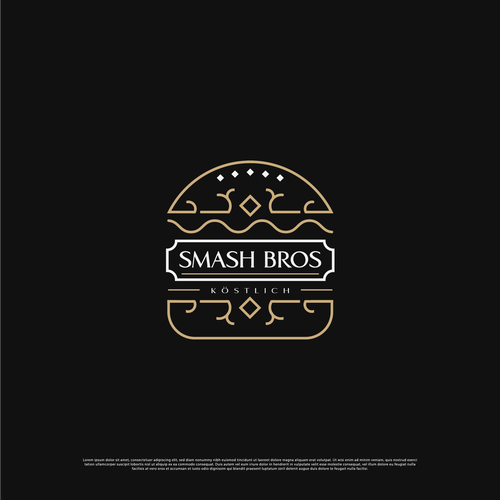 Wir möchten ein Logo mit Wiedererkennungswert für unser Burgerrestaurant Smash Bros Design by Artdityax