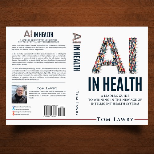 Design di AI in Healthcare - Nonfiction Book Cover di iDea Signs