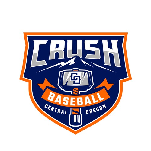 Central Oregon Crush Baseball Diseño de brint'X
