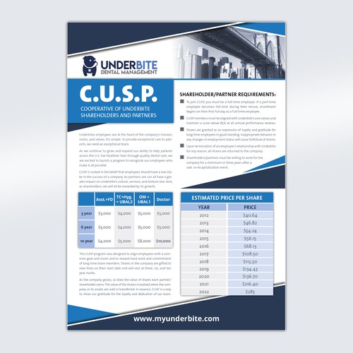 Design Company Stock Grant Plan Infographic Flyer/document di dreimaster